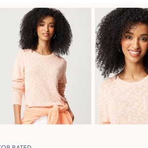 J. Crew Cantaloupe Crewneck Beach Sweater Size Small